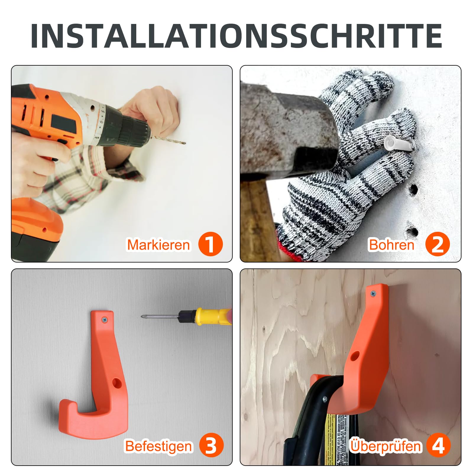 ELECTRAPICK Sägeketten Halter Für 6 Ketten – Wandhalter Aus ABS, Für Stihl & Andere