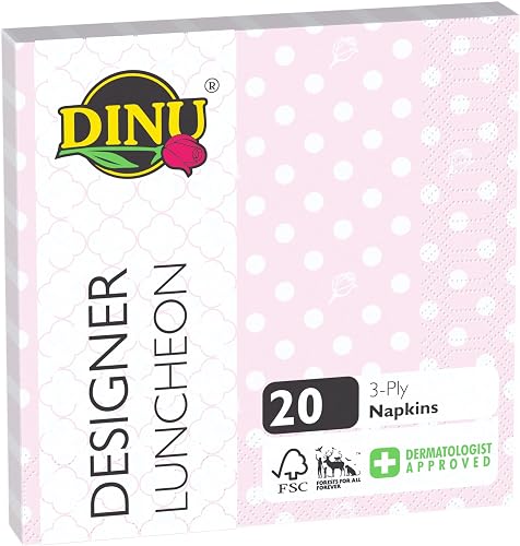 Dinu Multi Dots 3 Ply Designer 20 Napkins