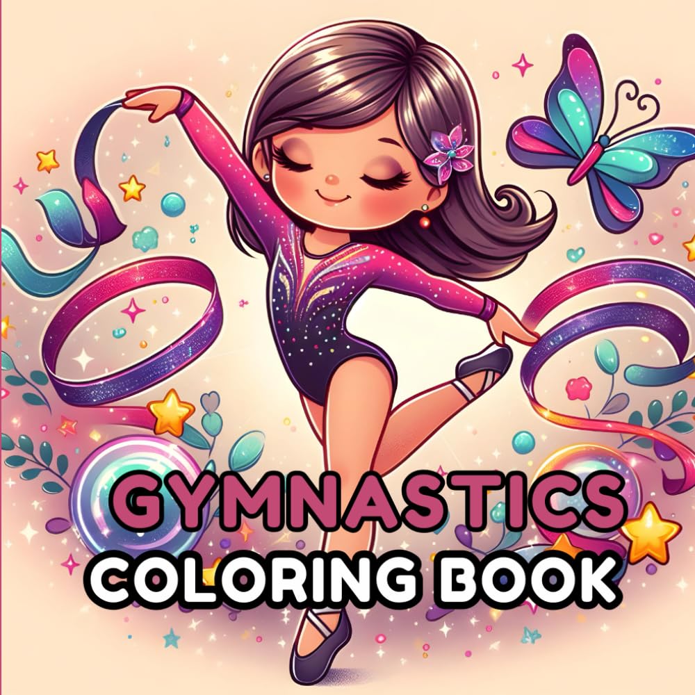 Gymnastics Coloring Book for Kids