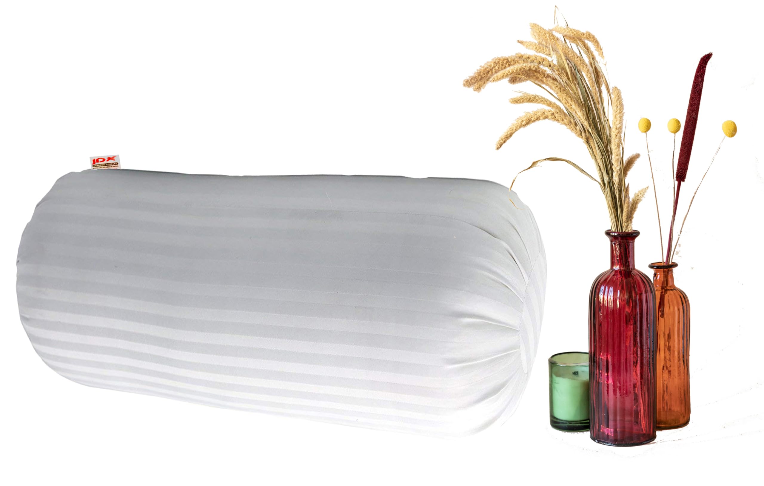 JDX Hotel Premium Soft Fiber Very Soft Bolster -9X24, B08Xpdflgx, White (2) 1