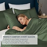 Vista 4 de Juego de funda de edredón tamaño individual de Linenwalas - De viscosa derivada del bambú, suave, transpirable, ligera, funda de edredón refrescante