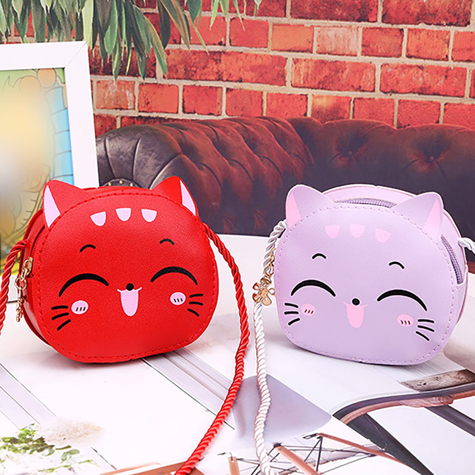 2026 Borsa a tracolla da donna per bambini Borsa a tracolla con gatto Cartoni animati a tracolla Crossover