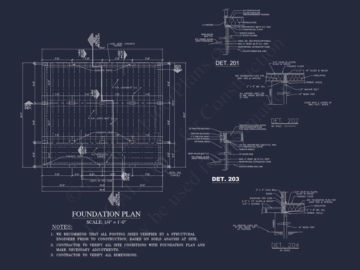 19-1008 House Plan - Compact Beach House Plan with 1-Story CAD Designs & Blueprint