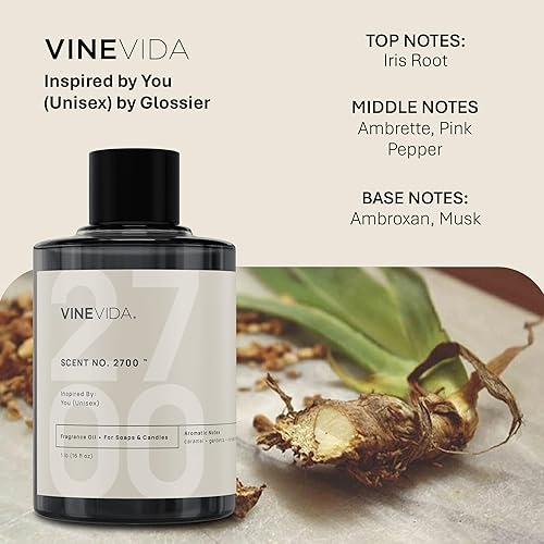 Miniatura 187 de VINEVIDA Aceite aromático n.º 4800 inspirado en un millón de hombres para fabricación de velas y jabón, fabricado en Estados Unidos