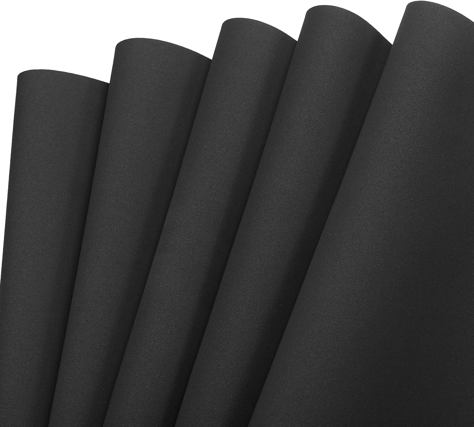 Generic EVA Foam Sheets Black 19.7 Inch x 17.7 Inch 0.8mm Thick Crafts Foam Sheets for Costumes, Arts and Crafts Projects Pack of 5
