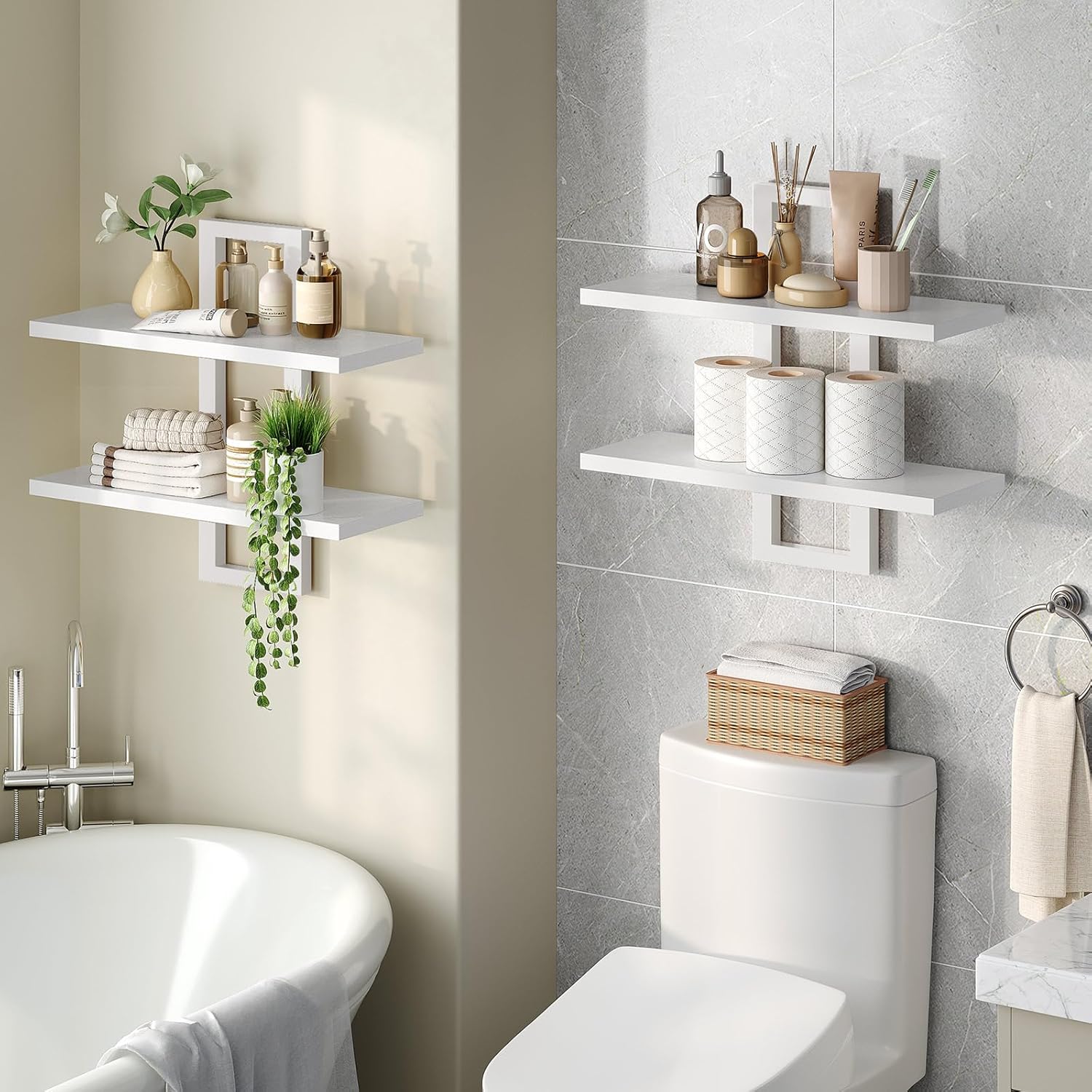 Floating Shees, 15 Inch Wall Shelf, Wall Mounted Stora Shees