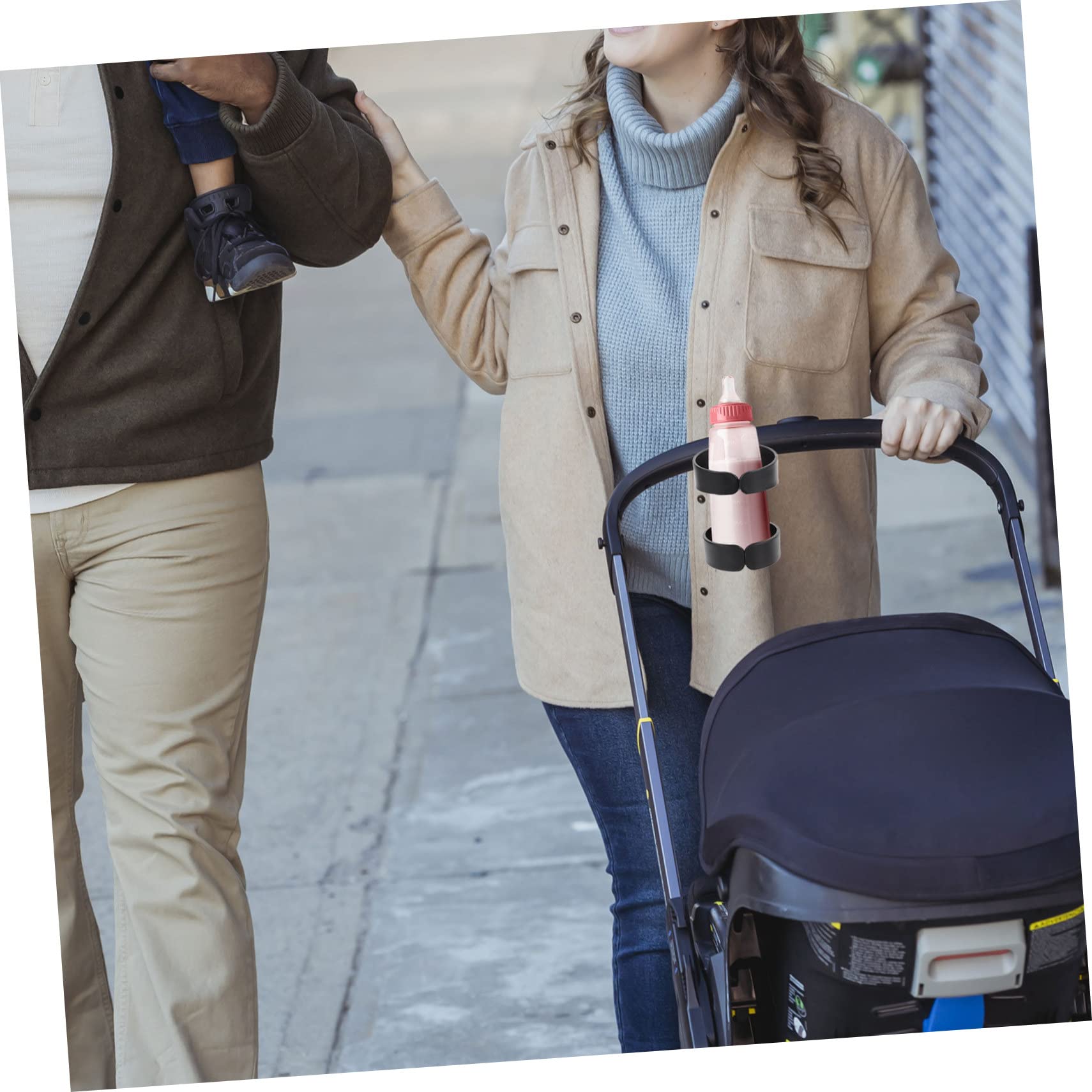 TOVINANNA Stroller Drink Holder Cup Rack for Stroller Outdoor Cup Holder Mobile Phone Holder for Rollators