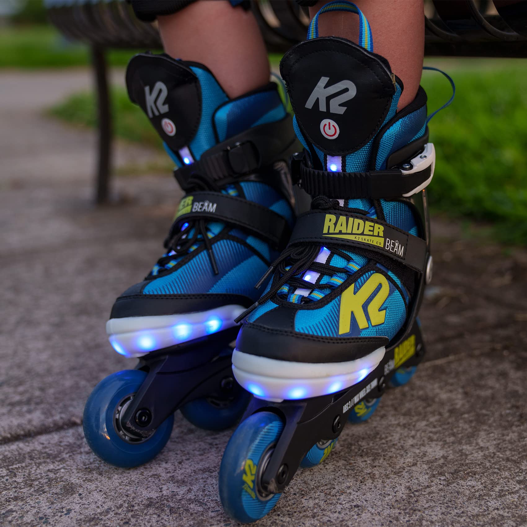 K2 Raider Beam łyżworolki niebieskie - żółte