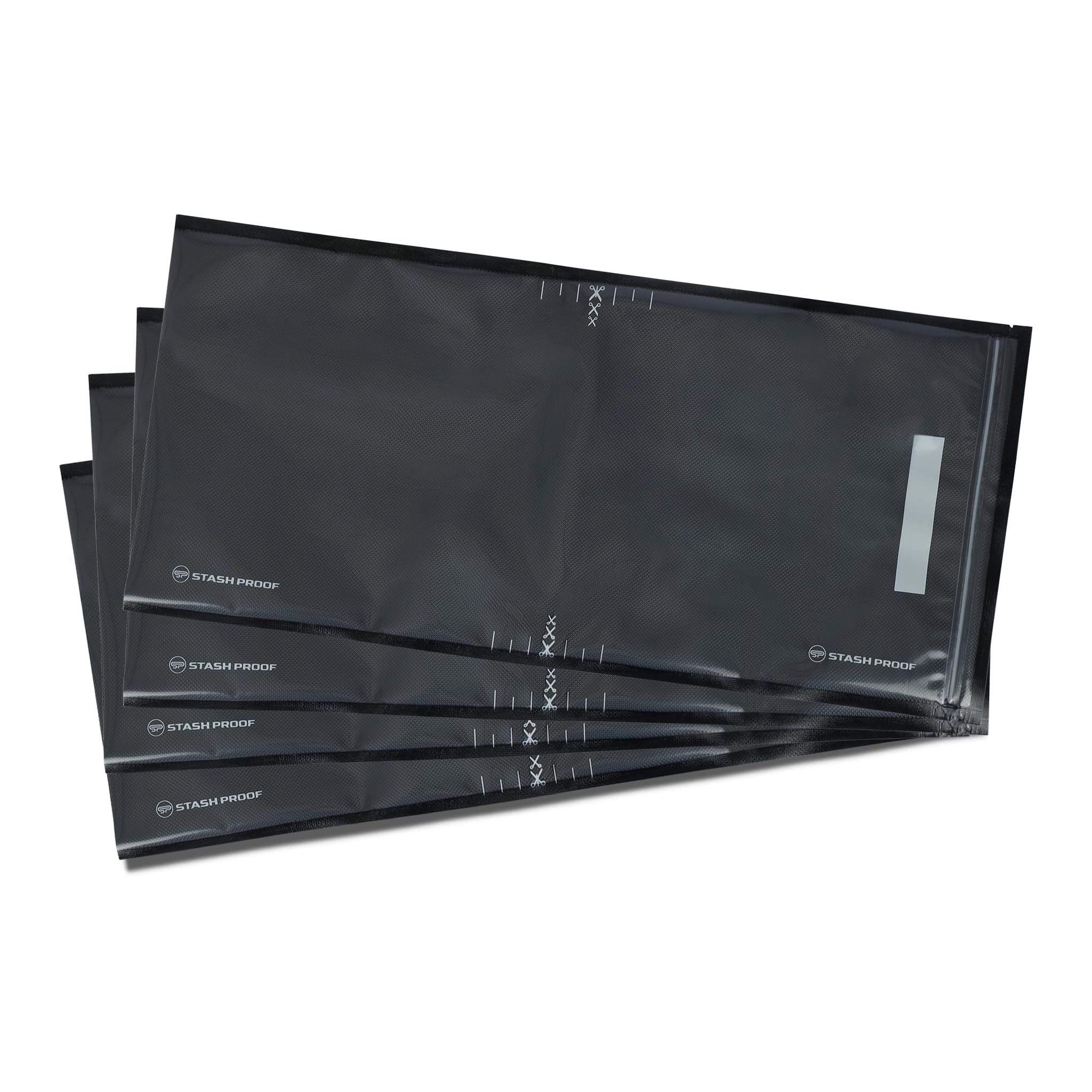 Sacchetti sottovuoto con cerniera, 27,9 x 61 cm (50 pezzi) da 5,5 ml (nero e trasparente), senza BPA, per alimenti, per conservazione, sottovuoto e preparazione dei pasti