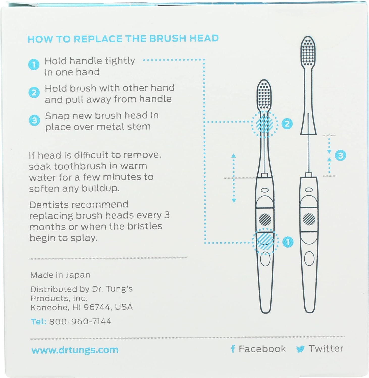DR TUNG'S Ionic Hygienic Replacement Brush Heads