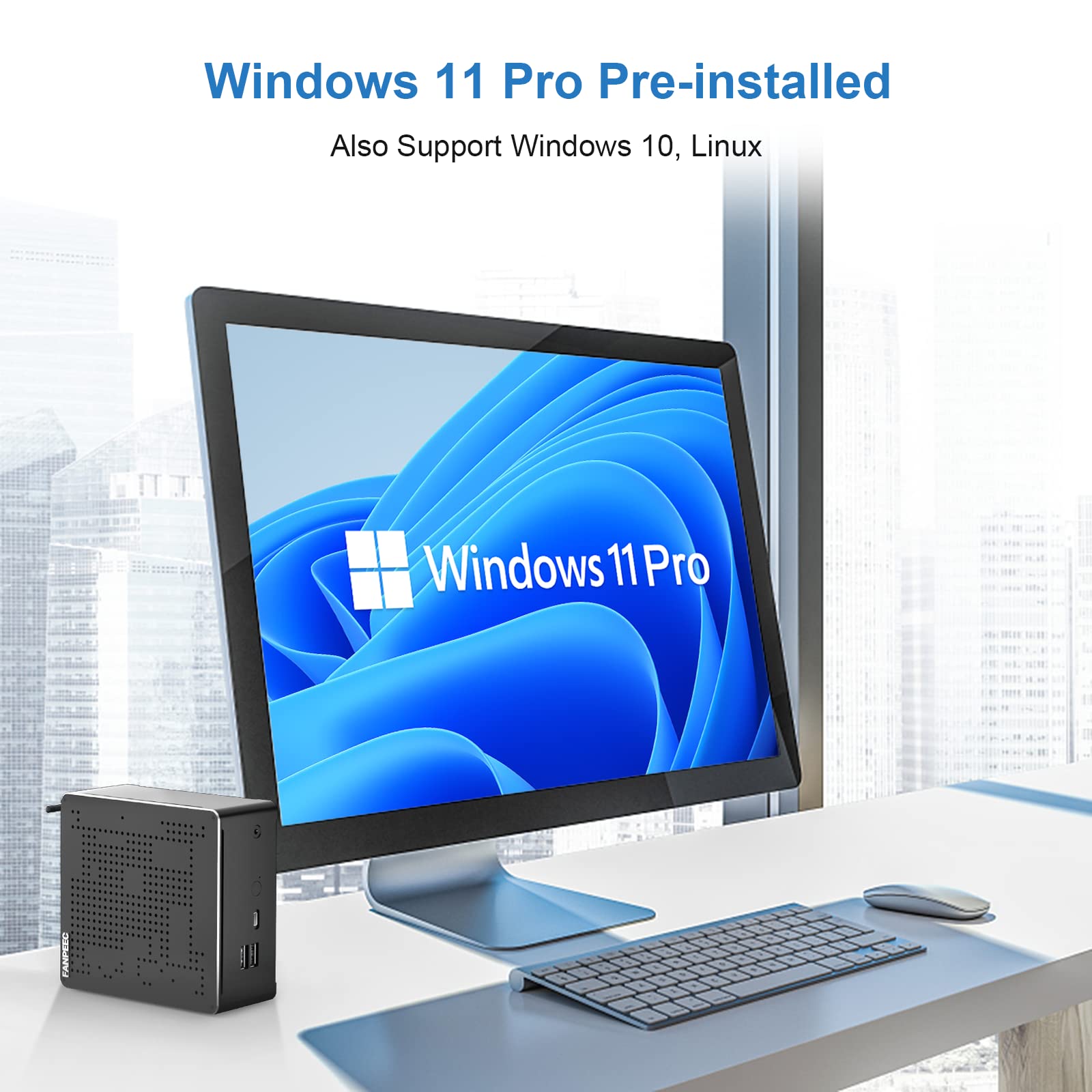 Amazon.com: FANPEEC i9 10880H Mini Gaming PC Windows 11 Pro Mini