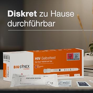 BIOSYNEX - Stat-View® - HIV - AIDS rapid test - reliable and confidential self-test (1 test)