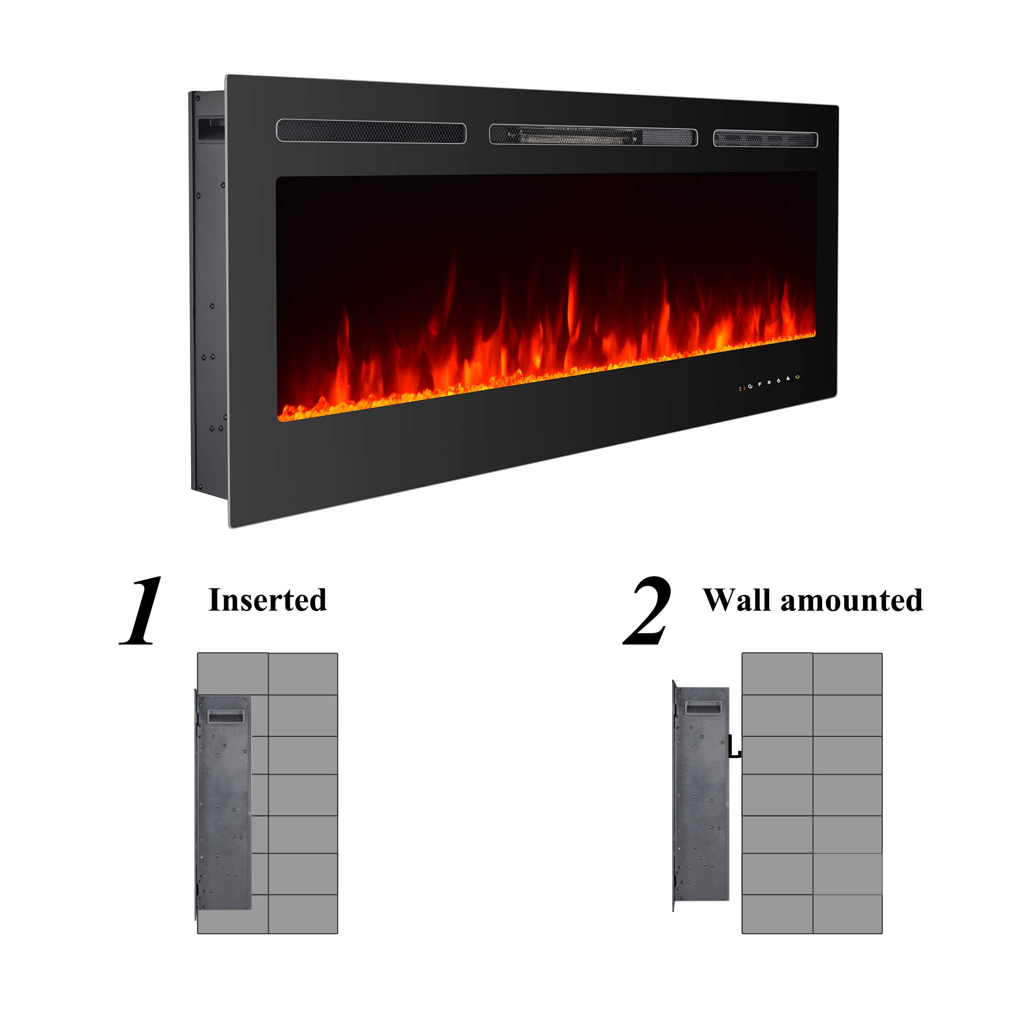 Buy PAOLFOX Electric Fireplace Inserts,40 inch Electric Fireplace