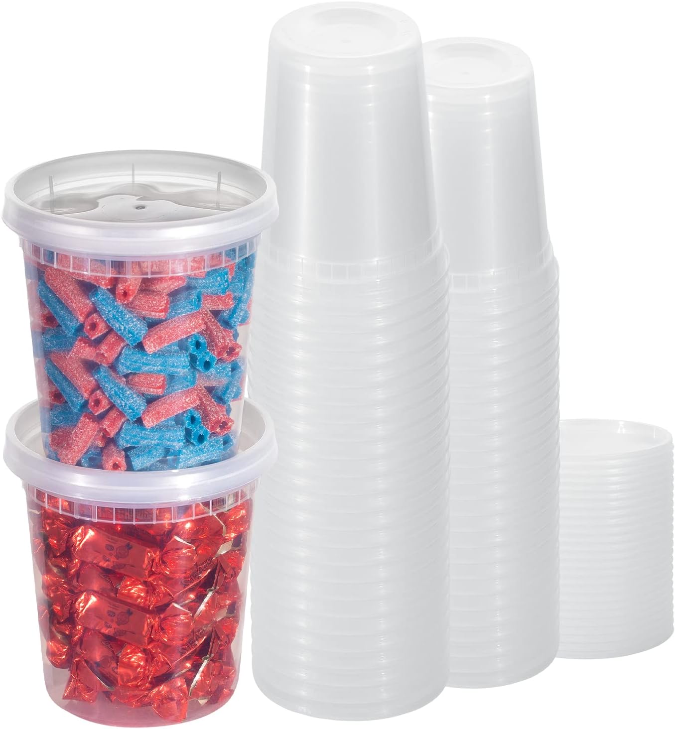 BESTYTY Deli Containers with Lids (15 Pack 32 OZ) Soup