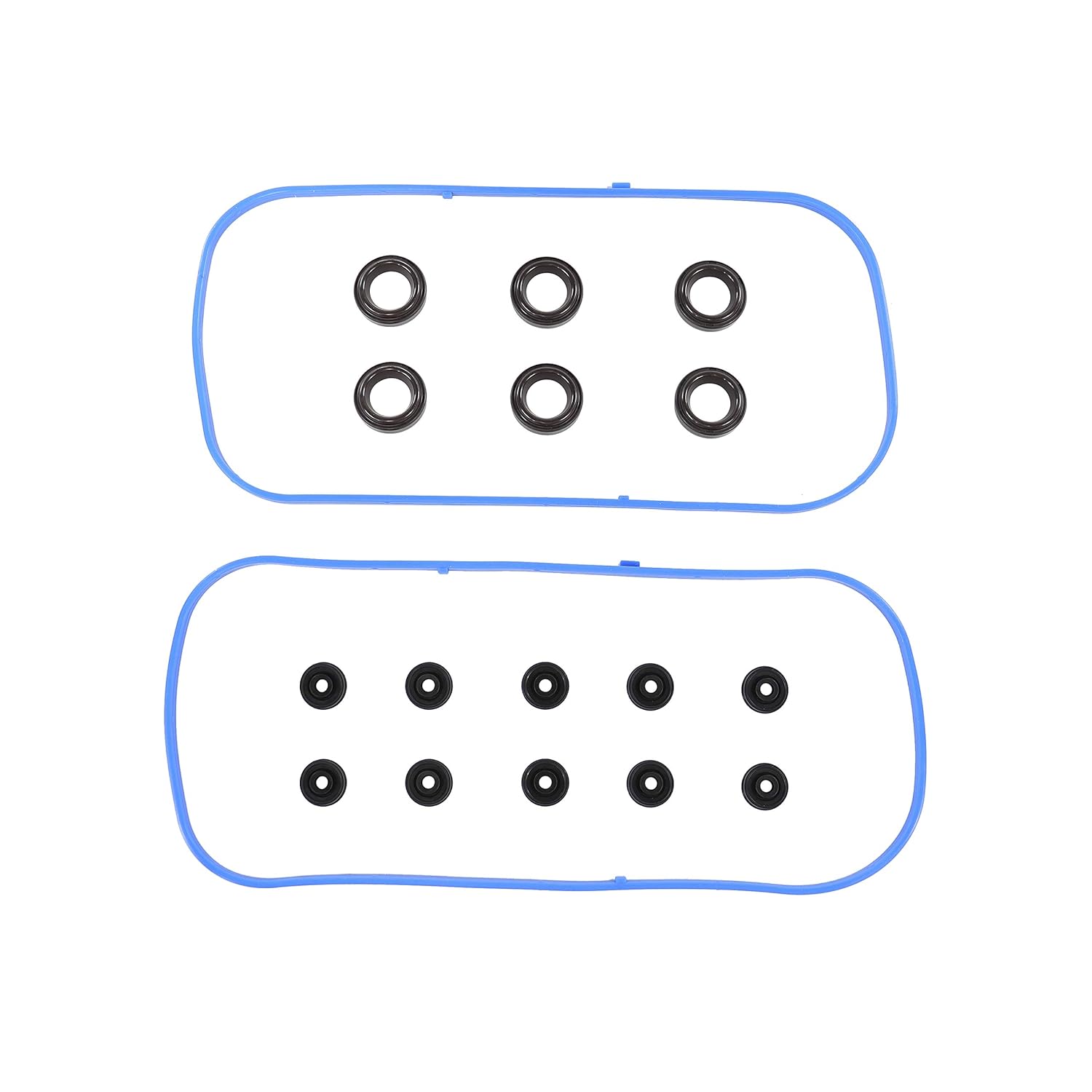 DNJ VC285G Valve Cover Gasket with Grommets for 03-10 Honda, Acura, Saturn, Vue, TL, MDX, RL, Accord, Pilot, Odyssey, Ridgeline, 3.0L-3.7L, V6, SOHC, Naturally Aspirated