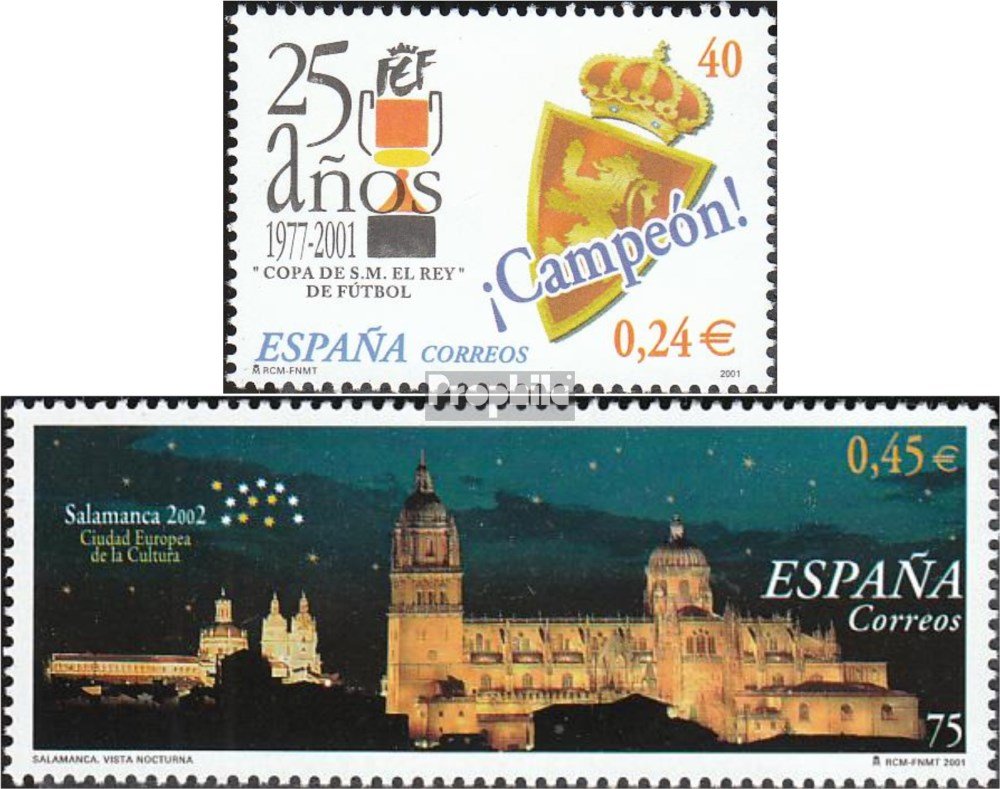 Lot 25 Timbres Divers Espagne 2001 | Collection Philatélie Qualité PROPHILA