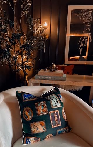 Miniatura 9 de Vanderbeek Art Inspired - Funda de almohada decorativa (mandolina roja, 22 x 22 pulgadas)