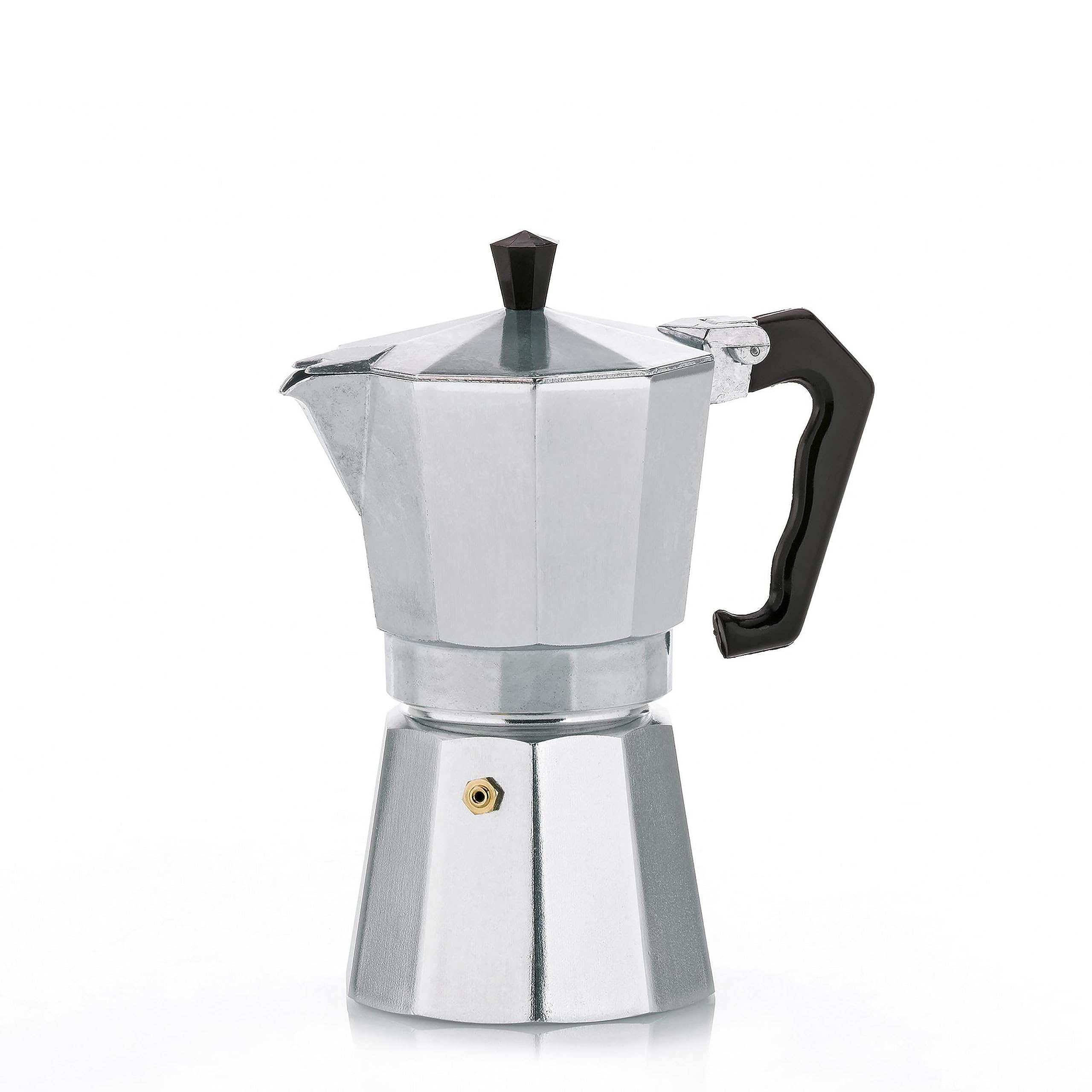 kela Espressokocher für 3 Tassen, Espressokanne 150ml, Kaffeekocher Aluminium, ITALIA, Espressomaschine für Herdplatte, alle Herdarten außer Induktion, silber matt