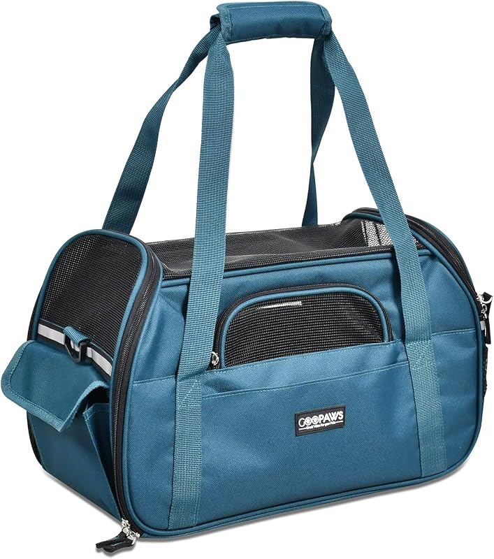 Bolsa de Transporte para Gatos e Cães Pequenos JESPET com Laterais Macias e Alça Ajustável — 33,02 x 25,4 x 48,26 cm