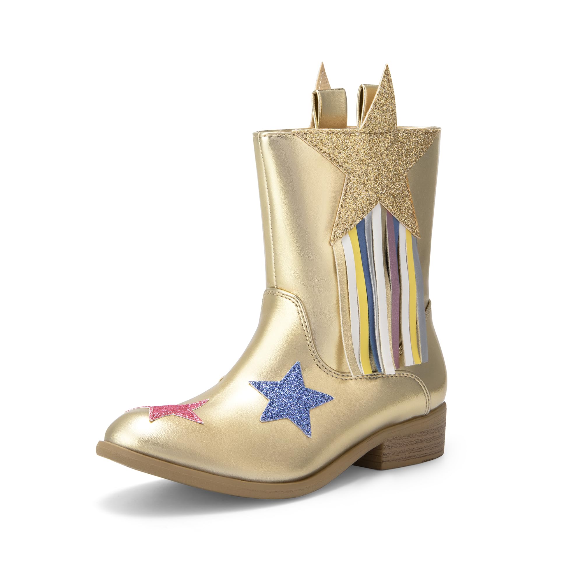 DREAM PAIRS Girls Cowgirl Cowboy Western Mid Calf Tassel Boots