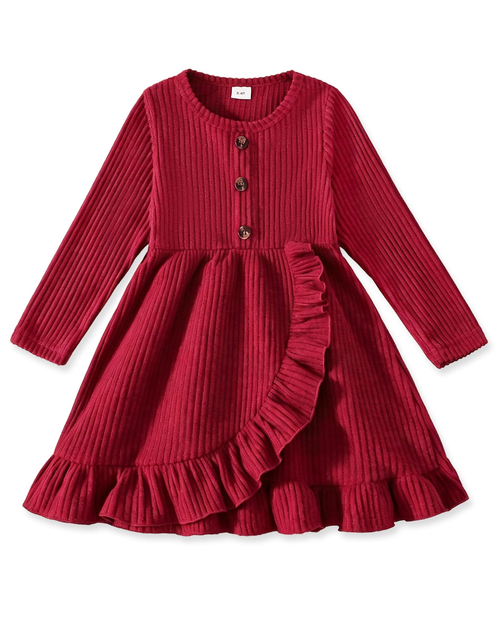 Toddler Girl Dresses 18Months-6Years Casual Fall Winter Knit Outfits