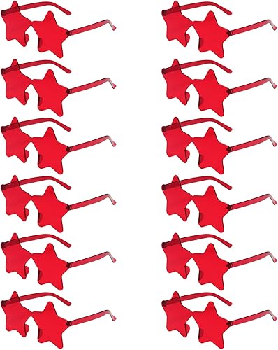 REHALY 812 pares de lentes de sol en forma de estrella sin montura de Candy Star gafas de sol de pentagrama para mujeres y niños, ropa de calle