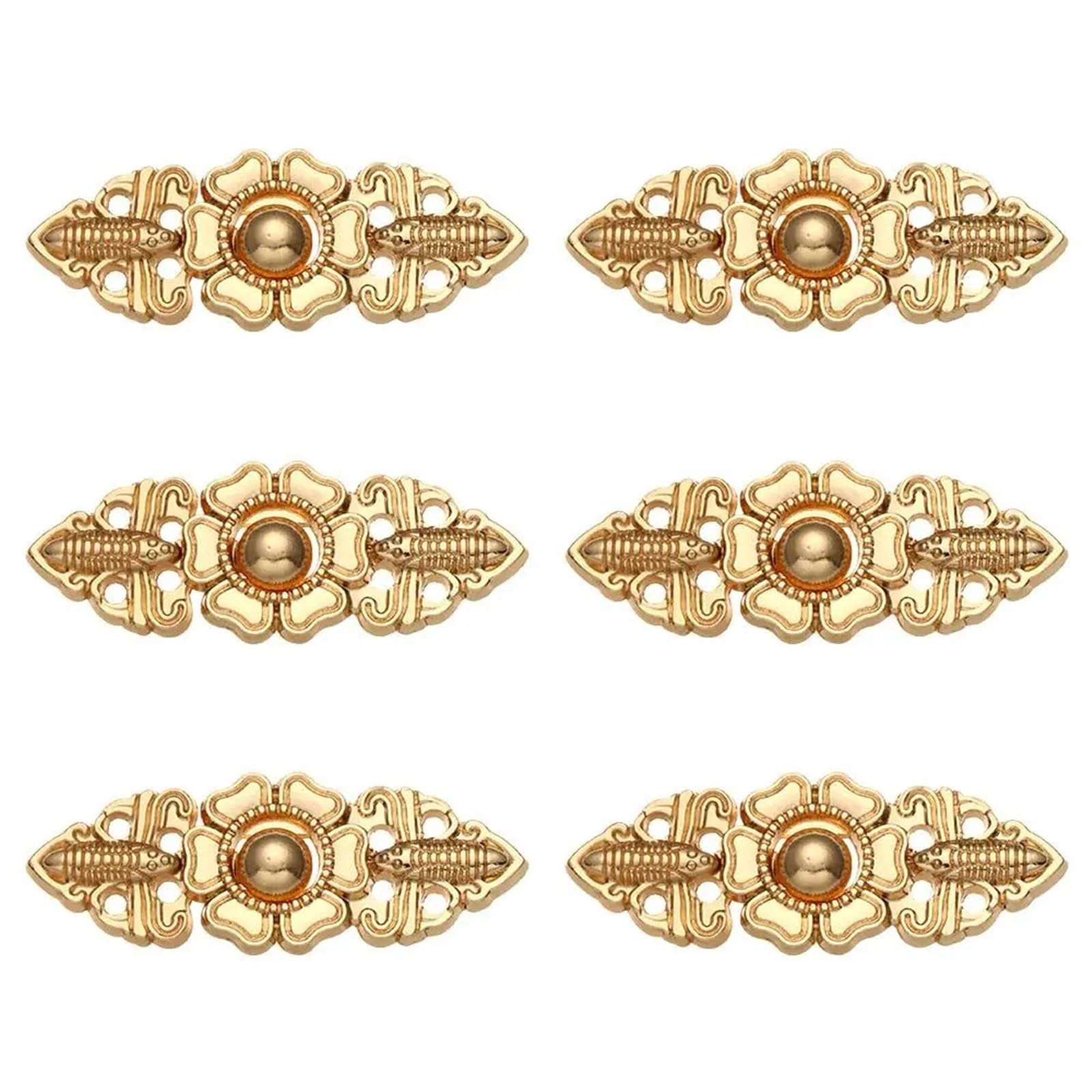 Clips for suéter, 80 Uds., Botones de Metal Retro, Broche for Bufanda, Hebilla de conexión for suéter, Cheongsam, artesanía de Costura, decoración DIY, broches for Mujer