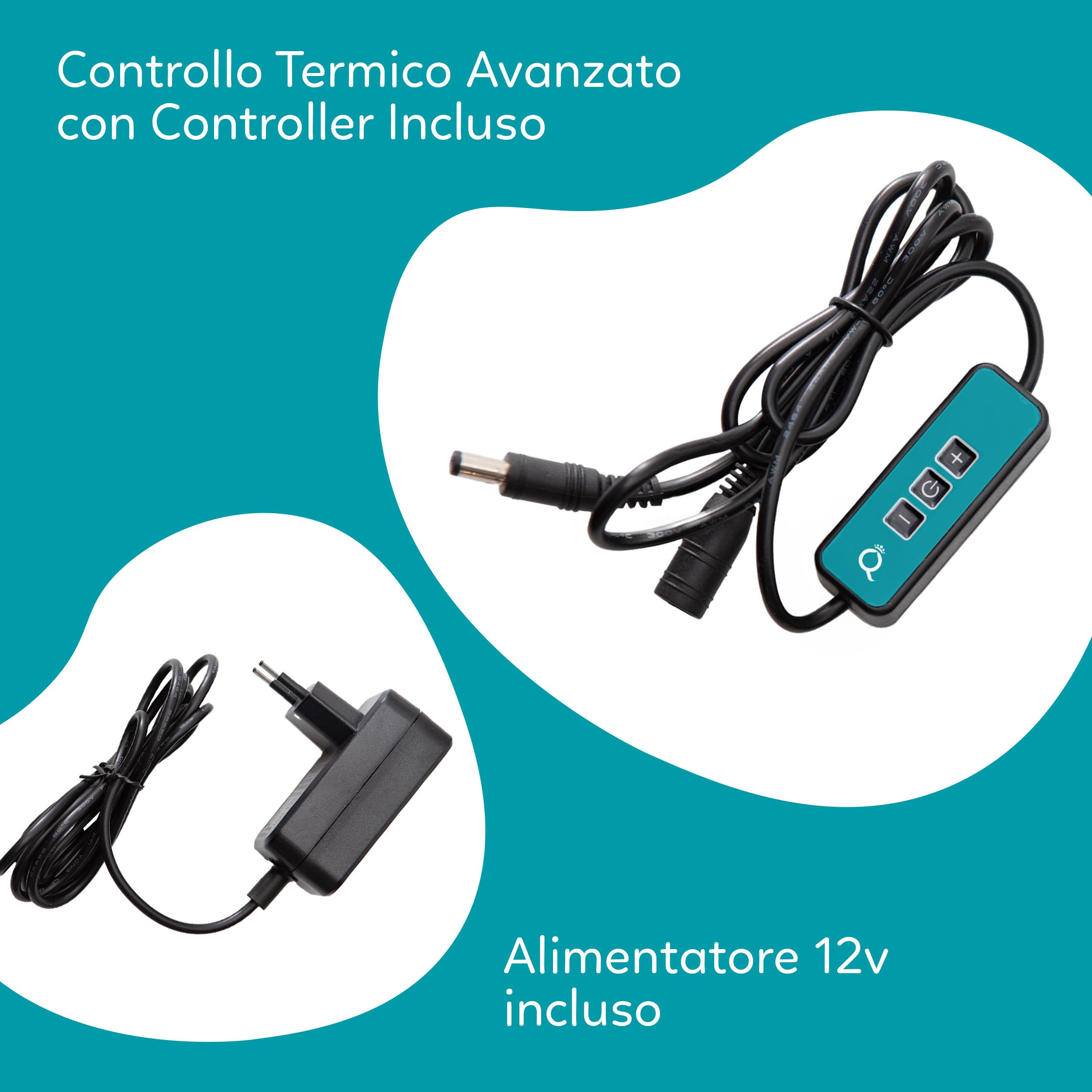 AQPET FROSTLINE Sistema Ventole di Raffreddamento per Acquari Fino a 120 Litri per Acquari d’Acqua Dolce e Marina, Incluso Controller, Ventole orientabili, 6 Elementi