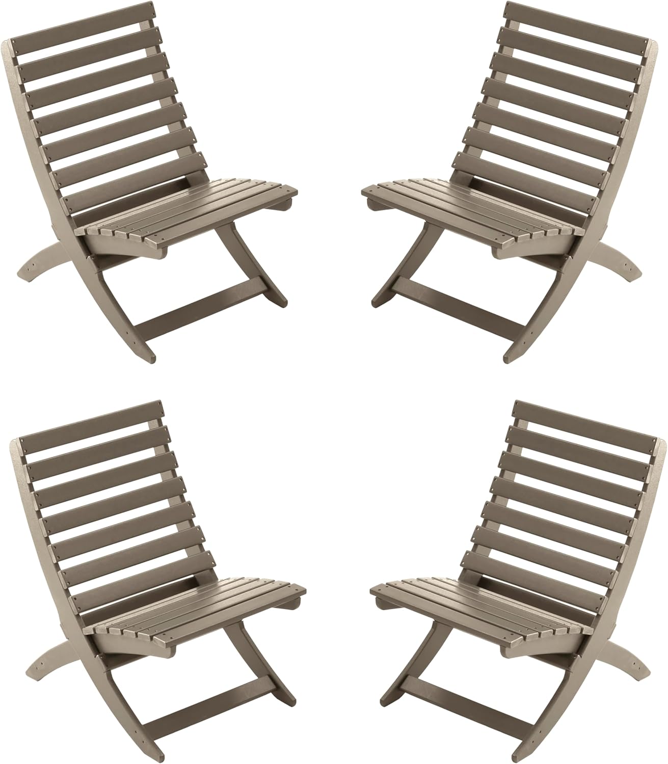 FOLAWO Adirondack Xavier Chair, HDPE All Weather Portable