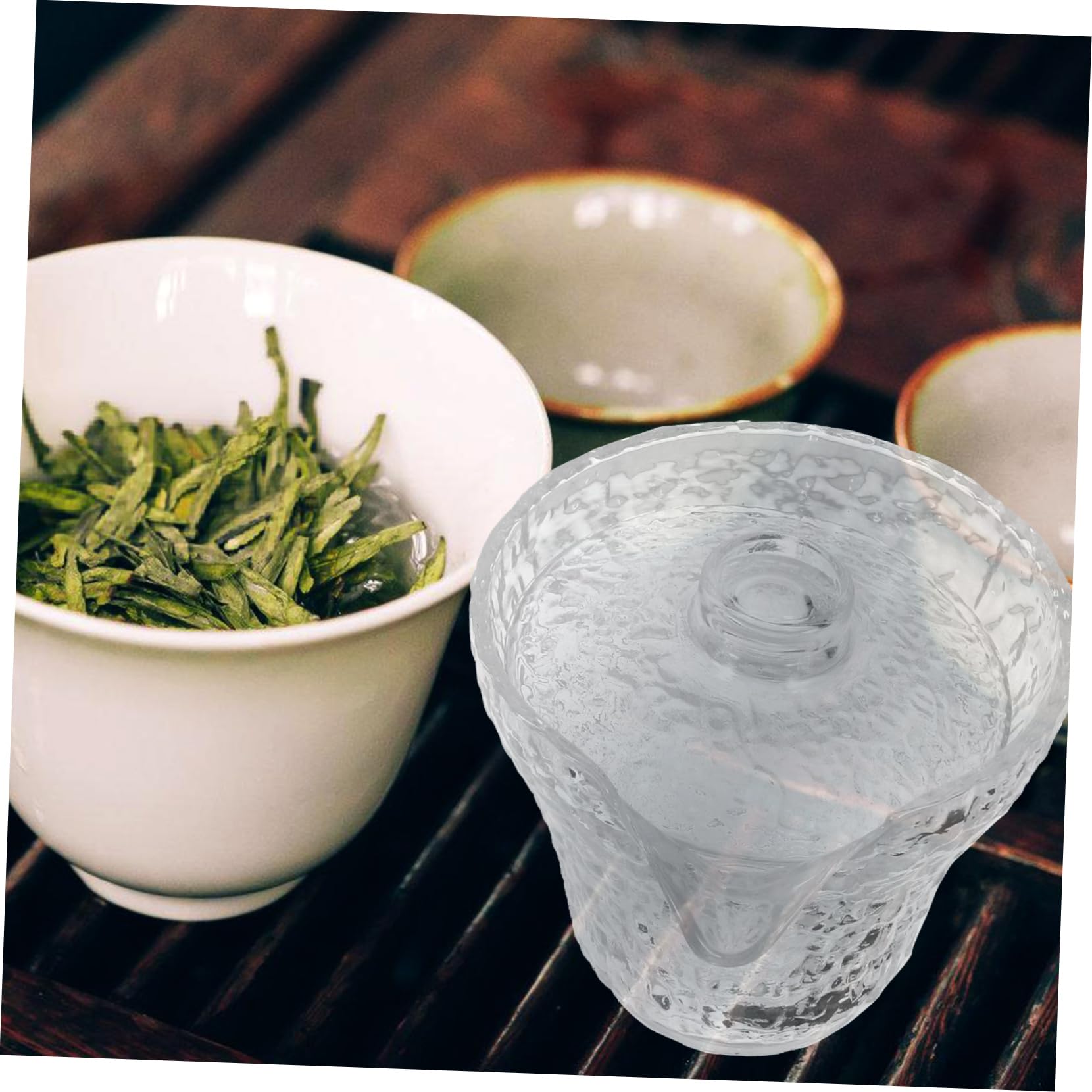 Service À Thé Chinois En Verre 8 Pièces Pour La Maison