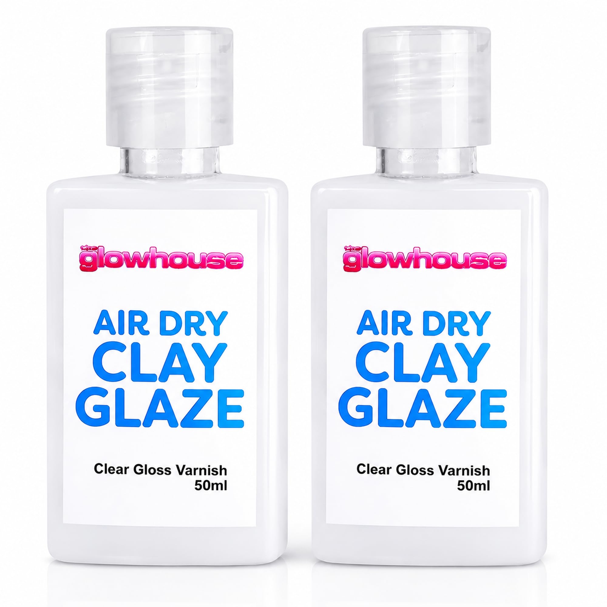 Clay Glaze 100ml Gloss Varnish – Clear, Water-Based Sealer for Polymer Clay, Air Dry Clay & Crafts – High-Gloss Finish, Non-Toxic Clay Varnish for DIY, Jewelry & Modeling Projects