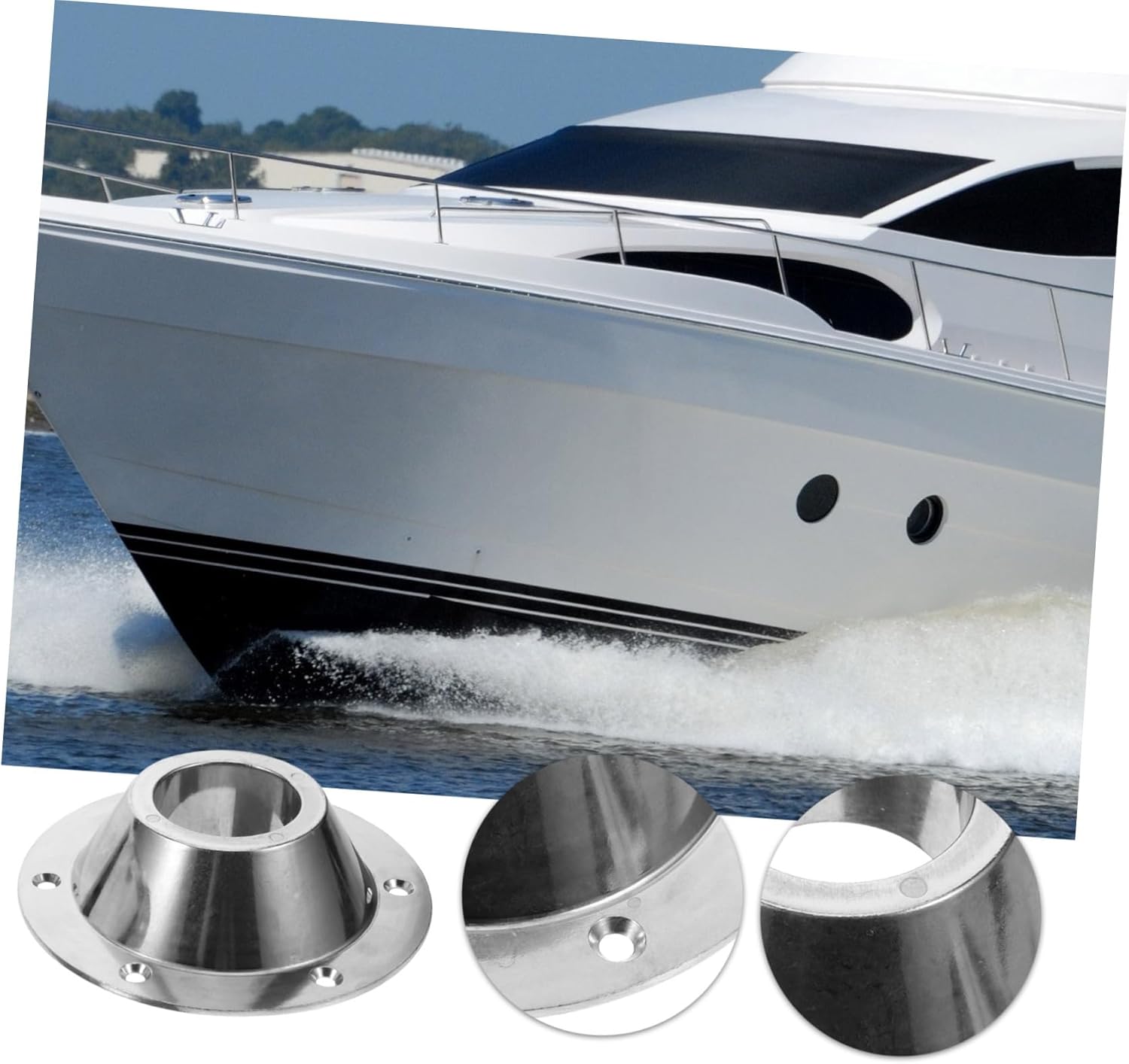 2Pcs Rv Aluminum Table Base Flush Mount Lightweight Durable Mounting Base for Secure Table Support Rvs Yachts Campers