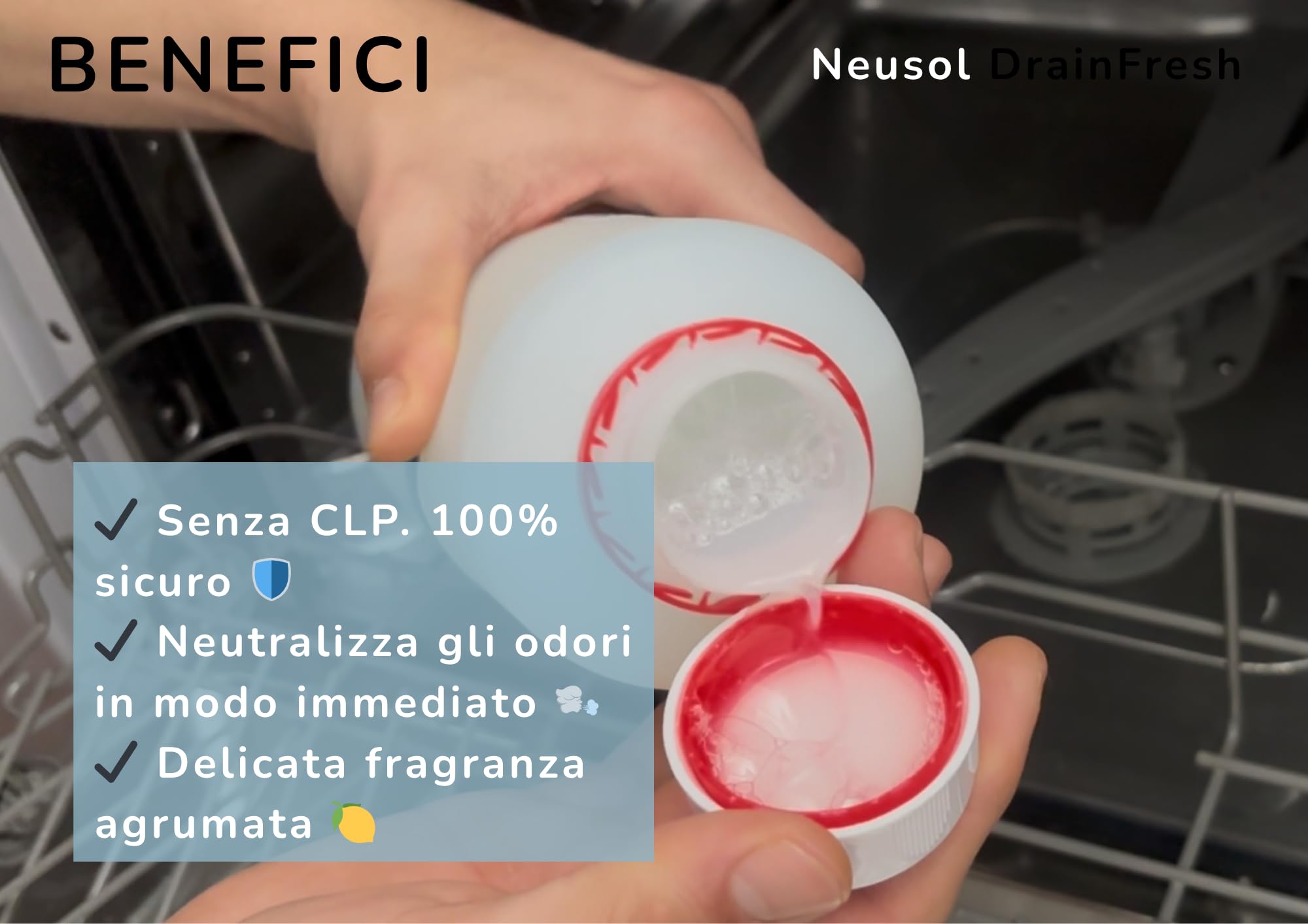 DrainFresh – Neutralizador para desagües, tuberías y depósitos – 5L | Acción inmediata, fórmula natural y uso doméstico / profesional Casa, hotel, autocaravana