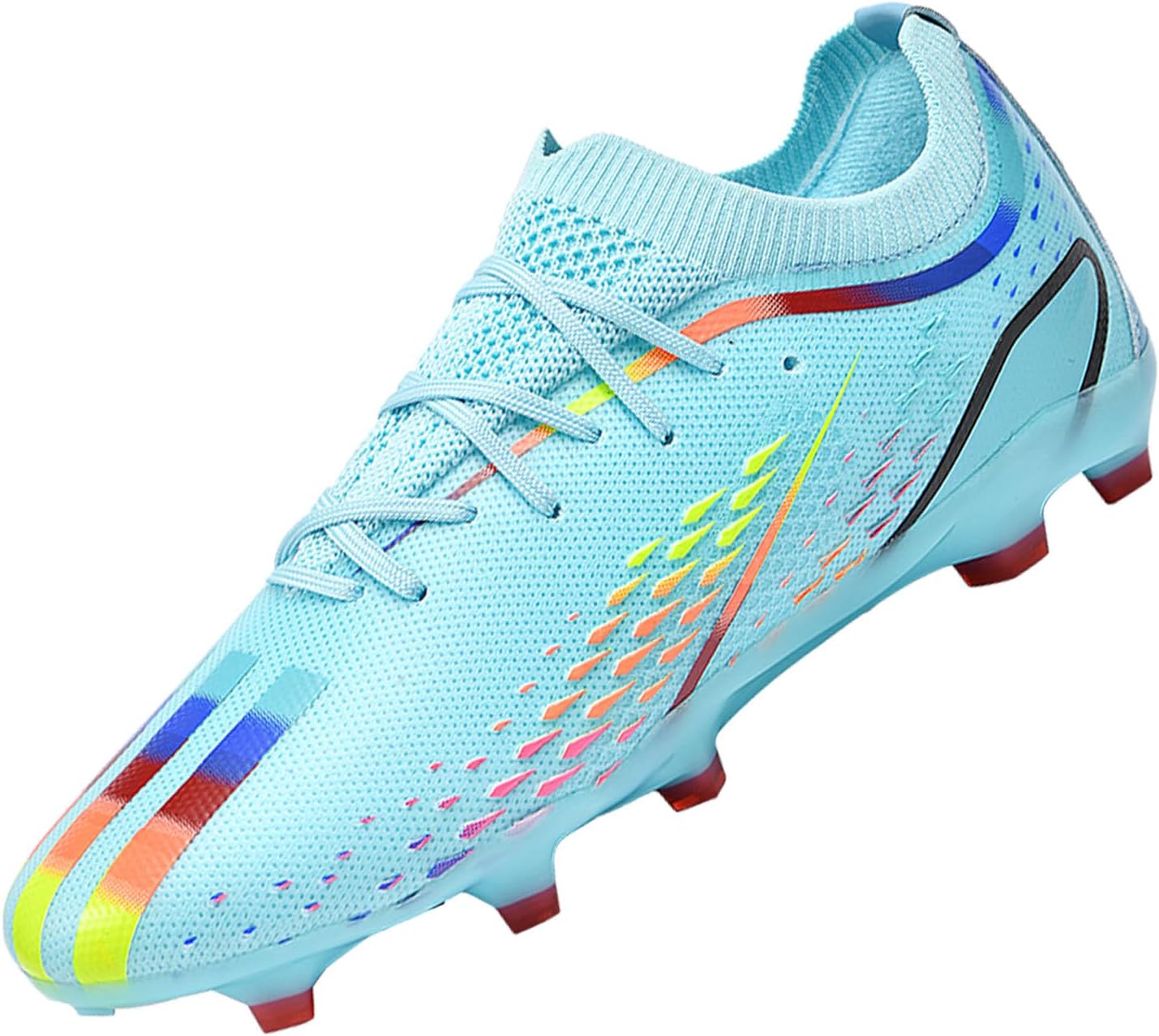 Men's and Women's Unisex Low Top Football Boots Professional Outdoor Grass Indoor Training Football Shoes Anti Slip and Breathable Sports Shoes