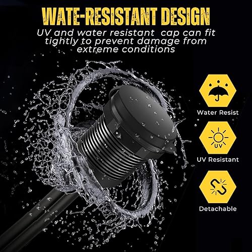 Miniatura 3 de TNP - Cable de montaje empotrado USB 3.0, panel de salpicadero, 2 puertos, conector de enchufe USB doble, cable de extensión resistente al agua,