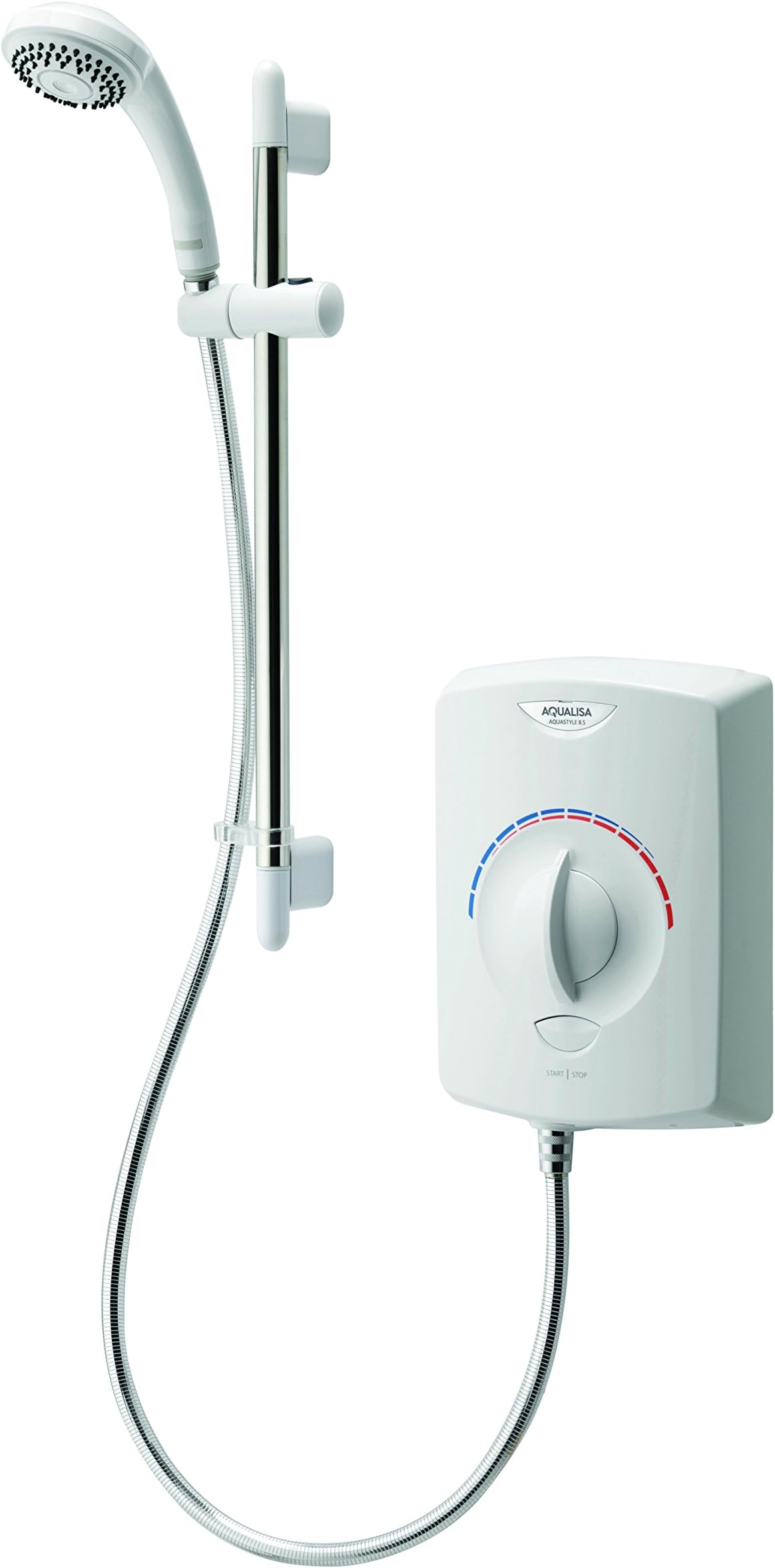 Aqualisa Aquastyle Electric Shower 9.5kW White&Chrome 90mm Single Spray ASE9521