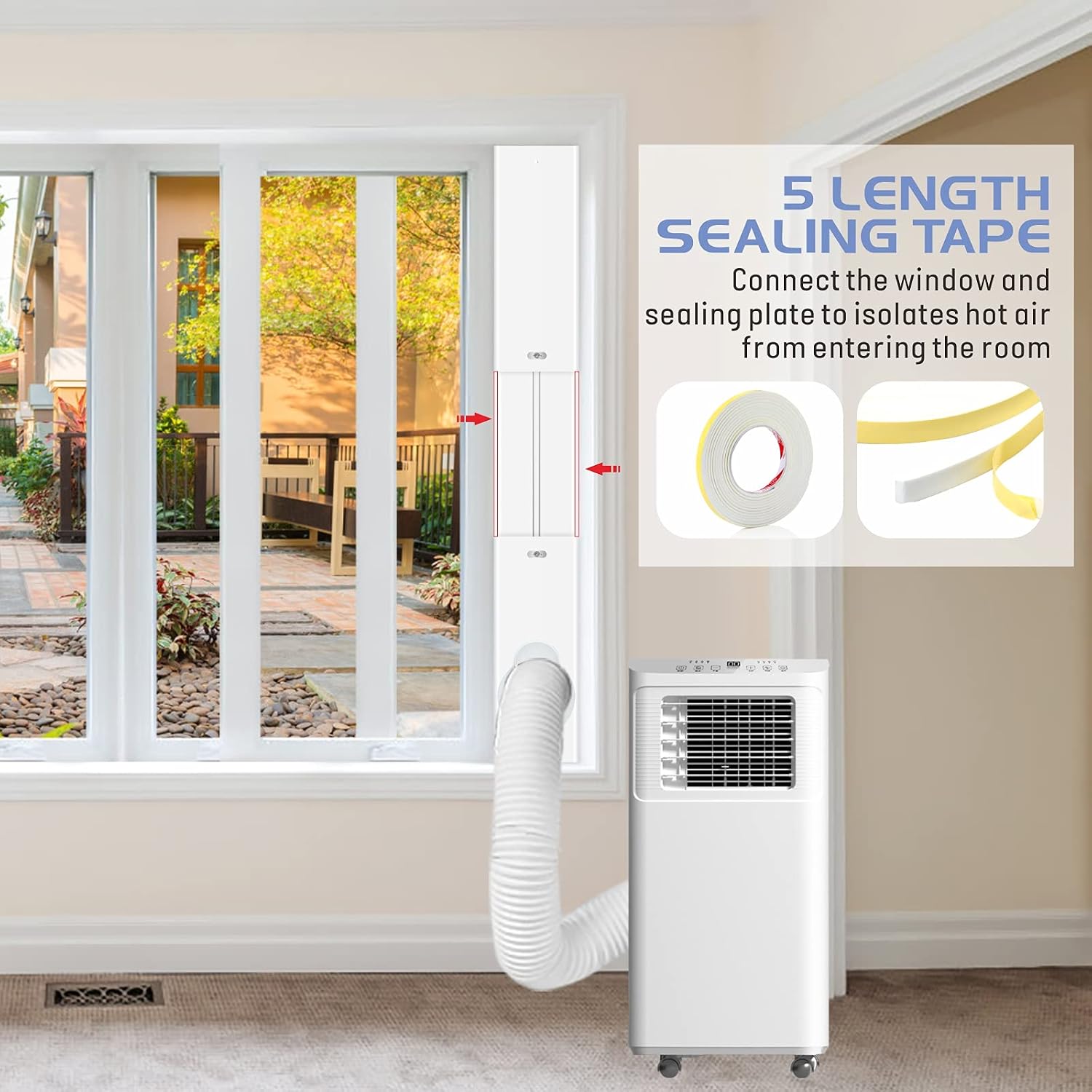 Portable AC Window Seal Panels 