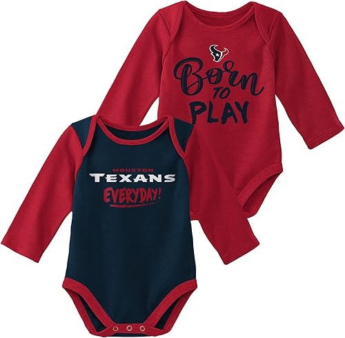 Miniatura 2 de Outerstuff NFL - Conjunto de 2 piezas de manga larga para recién nacidos, para recién nacidos, para niños pequeños