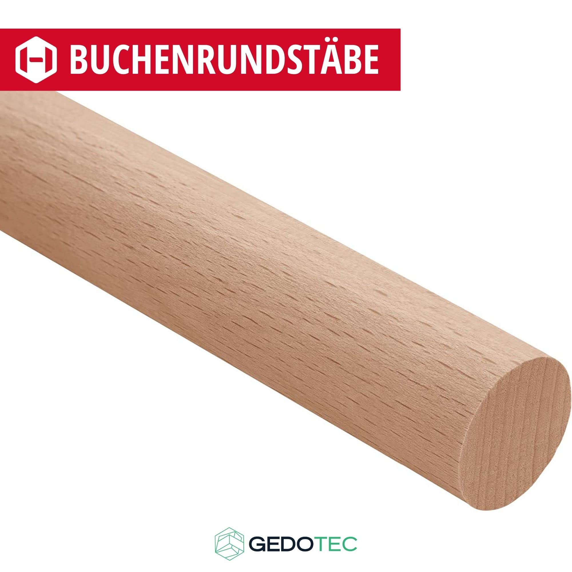 Lot De 5 Baguettes En Bois De Hêtre 100 Cm - Planches 20x20x950 Mm Pour Bricolage, Construction, Projets DIY