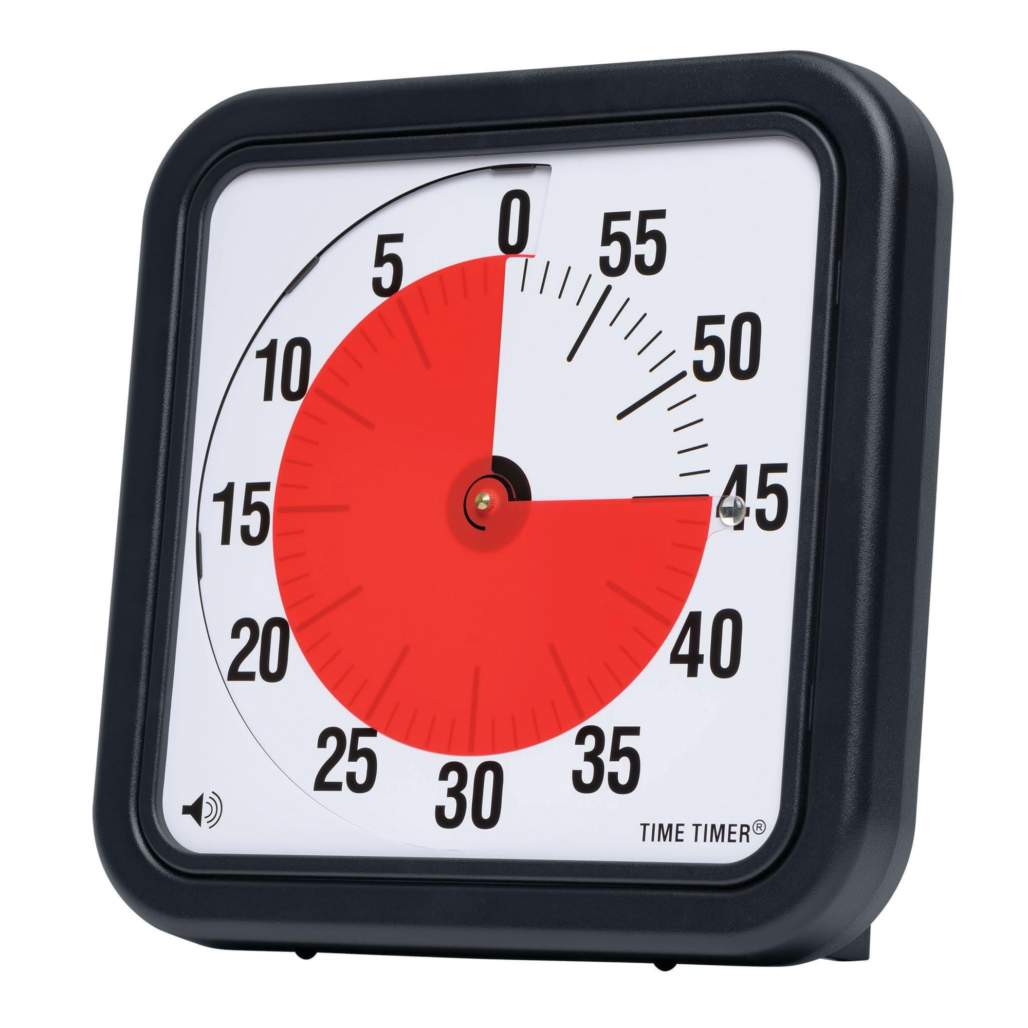 Time Timer magnetischer 60 Minuten Timer mit optischem Signal, Countdown-Uhr für Kinder und Erwachsene, für das Klassenzimmer oder Besprechungsräume (Large - 30 cm), TTA2-MAG-W