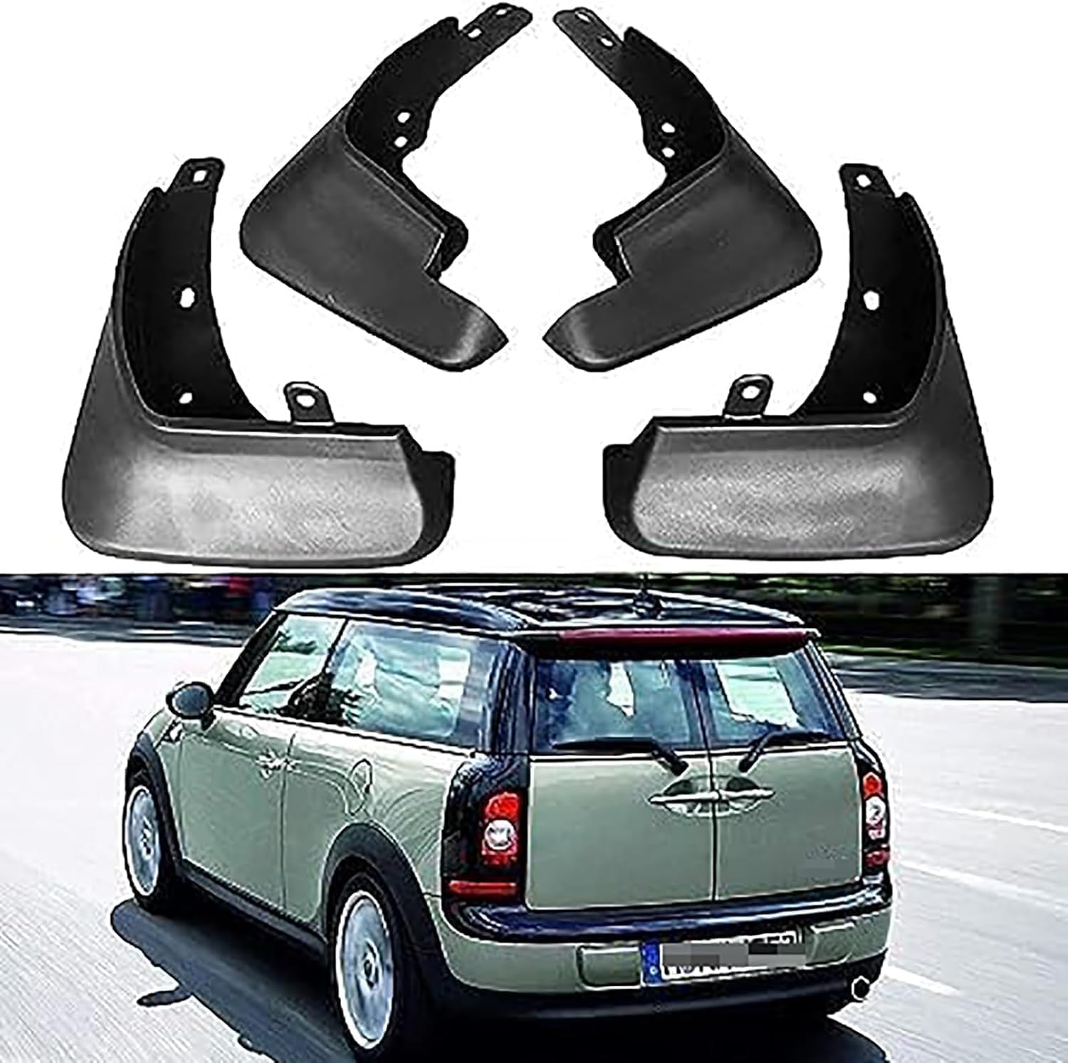 ZanLIn Car mudguard suitable for Mini Countryman Cooper R60 2010-2016, Mud Flaps Splash Guards Replacement Decorative Mudguard Wheel Baffle Protection