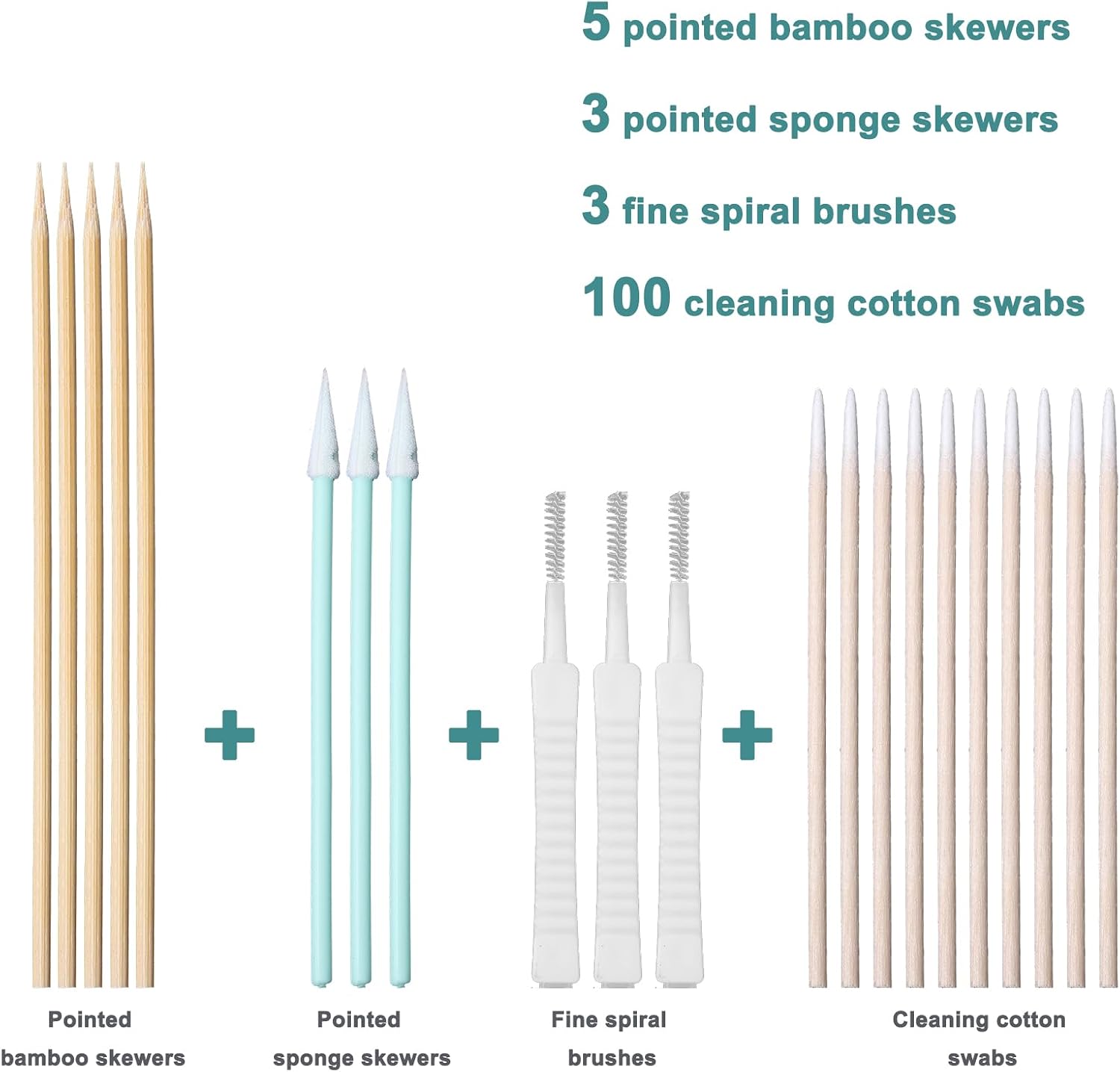 Phone Charge Port Cleaning Tool Kit Anti-Clogging Mini Brushes Cleaner Bendable Mini Soft Round Brushes Multifunctional Cleaning Tool for Speaker USB-C Port Tablet Laptop Computer Wood White Green