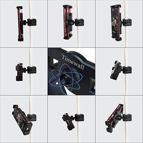 Miniatura 5 de Timewall - Soporte universal para teléfono con abrazadera, soporte universal para iPad iPhone para bicicleta giratoria, bicicleta estática de