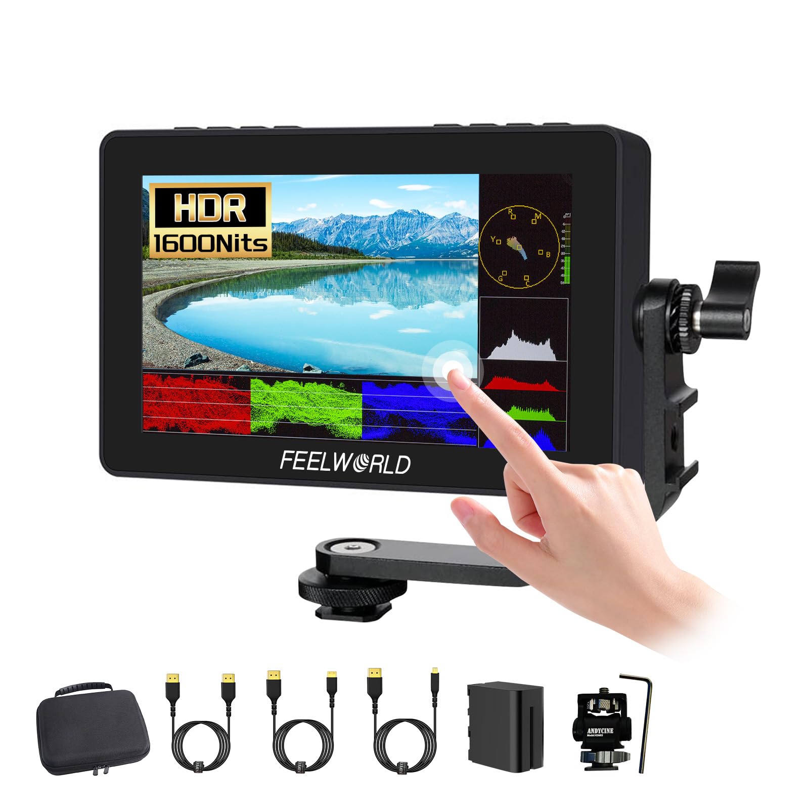 Amazon | FEELWORLD F5 Prox 5.5インチタッチスクリーンフィールド