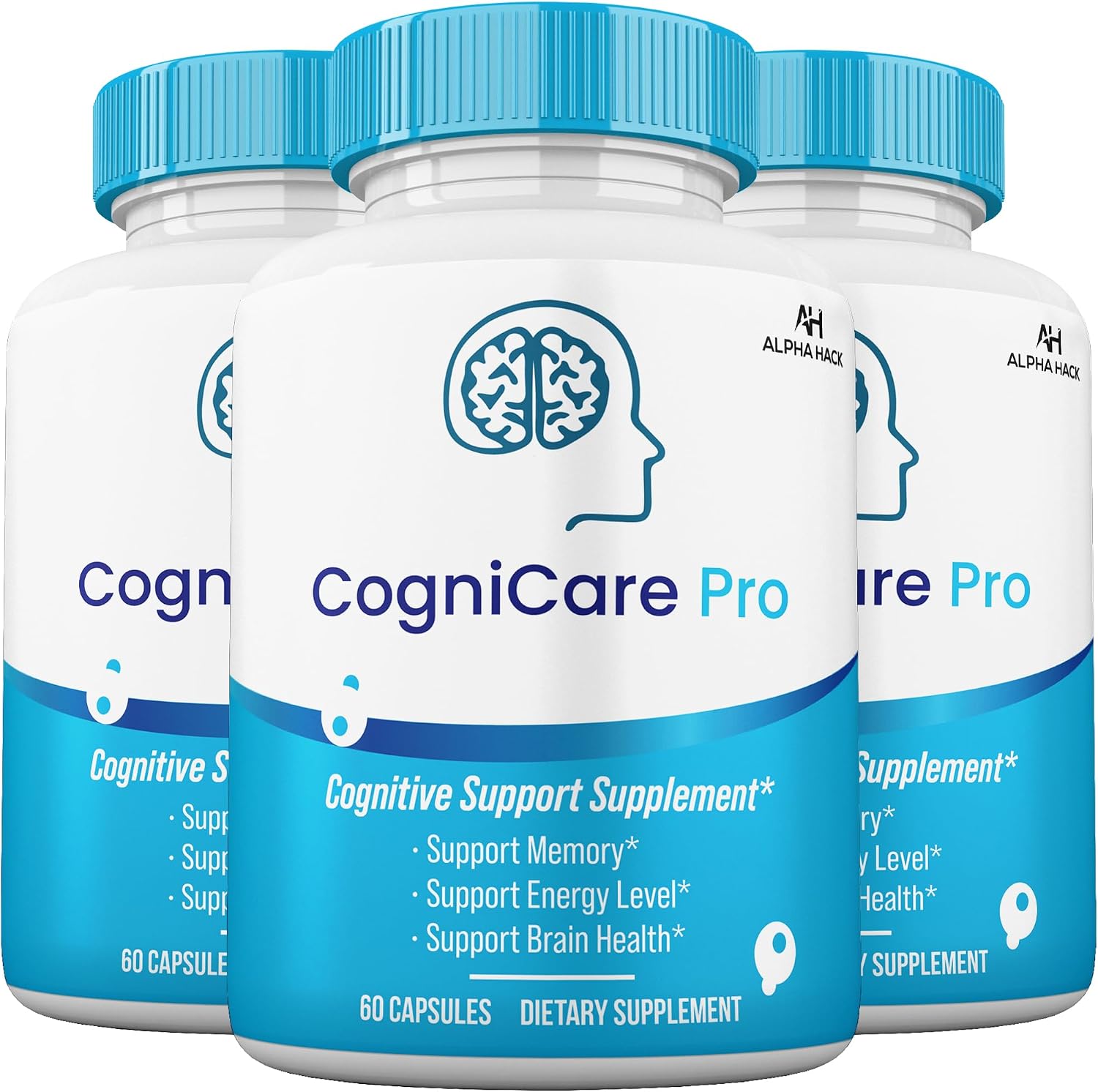 Amazon.com: ALPHA HACK (3 Pack) CogniCare Pro Nootropic Capsules, Cogni ...