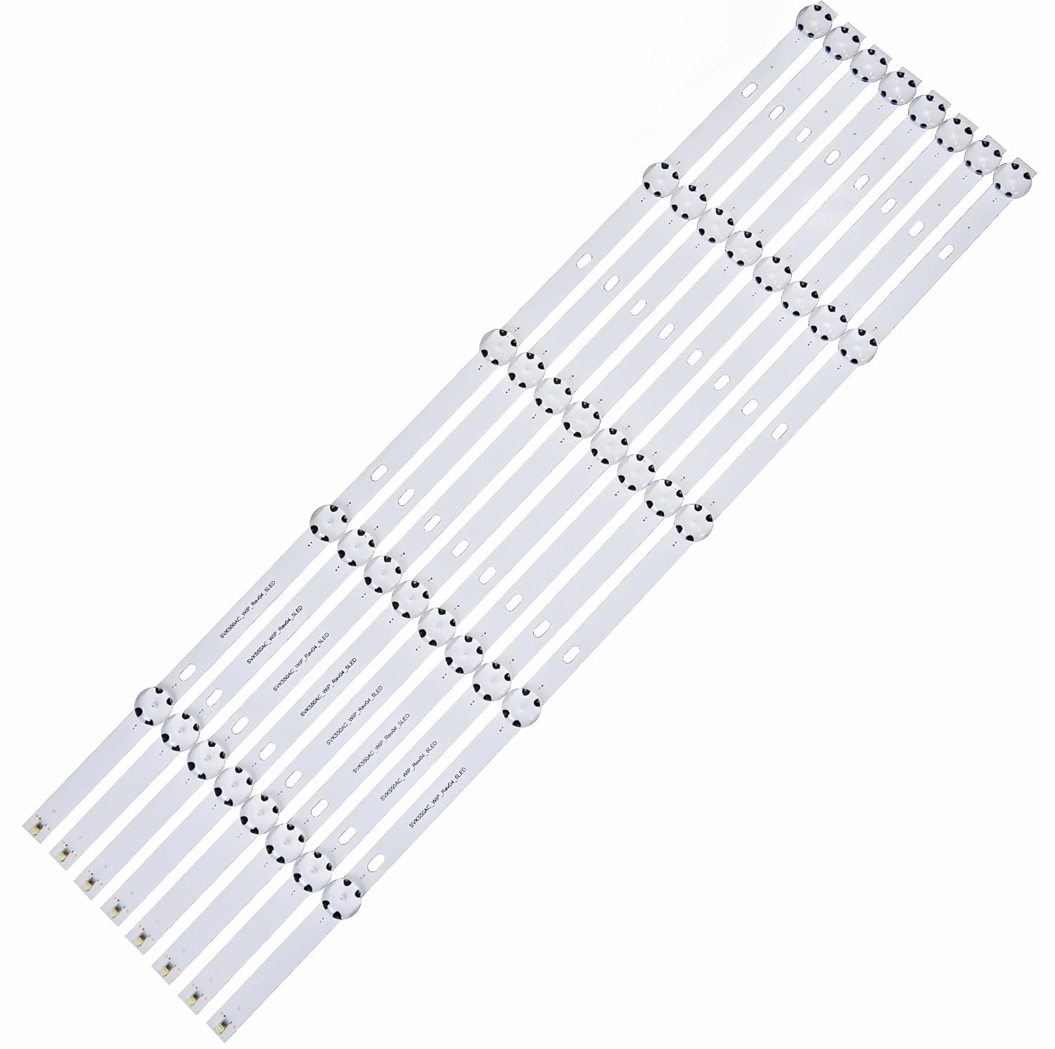 8 Pieces LED Backlight Strips for 55''TV SVK550AC1 55L711U18 55LF621U19 55LF711U20 55LF721U20 55L711C19 K550WDRA K550WDRB TF-55A810U21