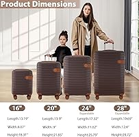 Amazon.com: Merax Hardshell Luggage Sets 4 piece Lightweight