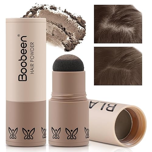 Miniatura 14 de Boobeen Barra de polvo de línea capilar para retoque de raíces y sombra de cabello, relleno de línea capilar impermeable para cubrir el cabello