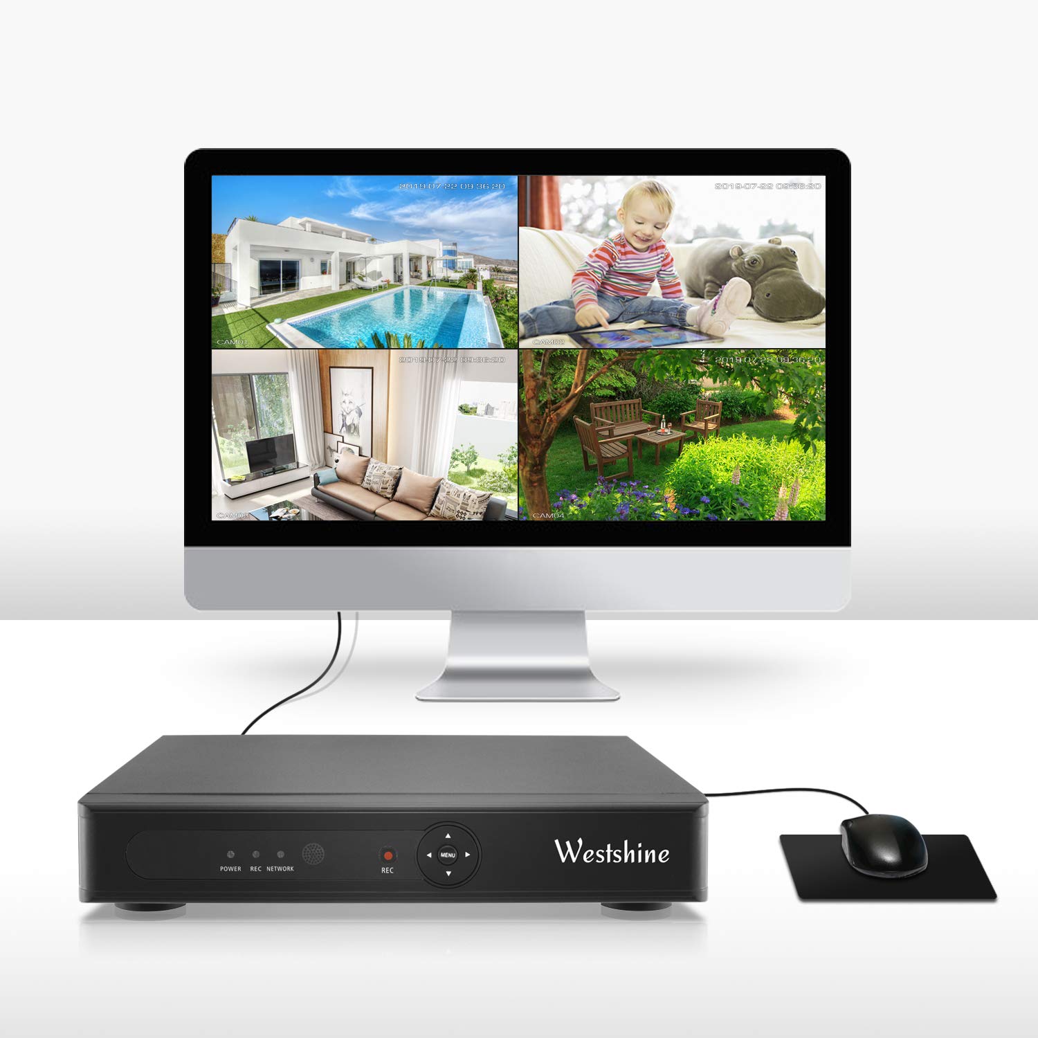 Hоttеѕt Sаlе Westshine 8CH 1080N AHD/TVI/CVI/Analog/IP Hybrid DVR, H.264 HD 1920x1080P Realtime CCTV Digital Video Recorder, Support Onvif, HDMI, Motion Detection, Email Alert(NO HDD)