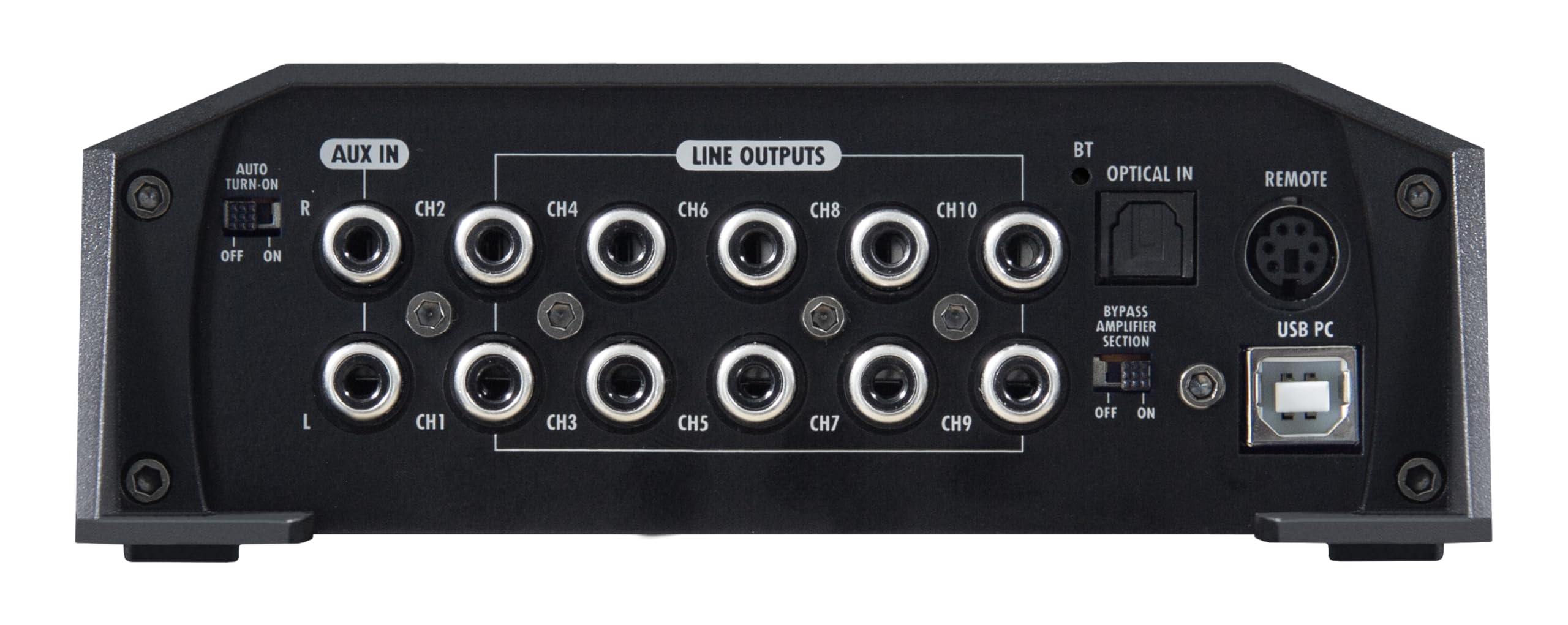HiFonics ZXR800/8DSP 10-kanałowy wzmacniacz HiFi, 8-kanałowy wzmacniacz HiFi, Bluetooth 5.0, złącze MX-Connect, kompatybilny z adapterami Plug & Play do wielu typów pojazdów